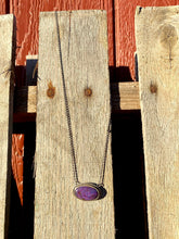 Load image into Gallery viewer, Purple Mojave Stone Necklace
