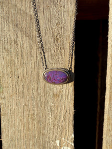 Purple Mojave Stone Necklace